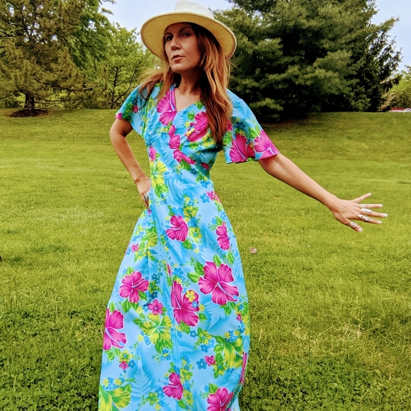 Made in Hawaii 70s maxi dress - Picture 5 of 6